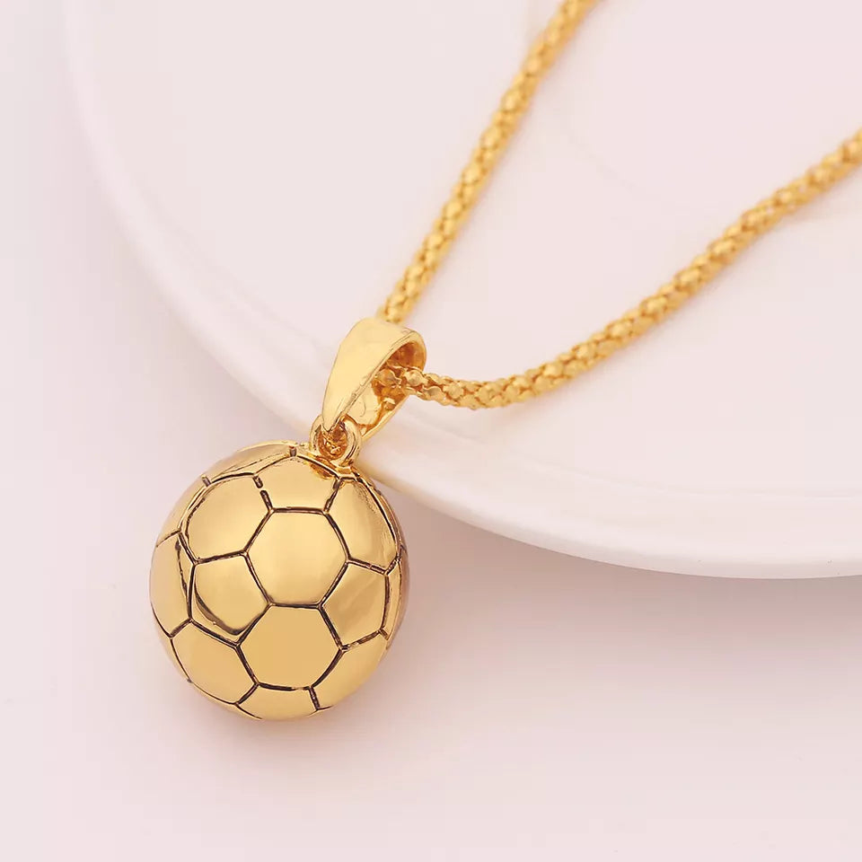 Fotboll Halsband - Guld/Silver - Nordic Smycken