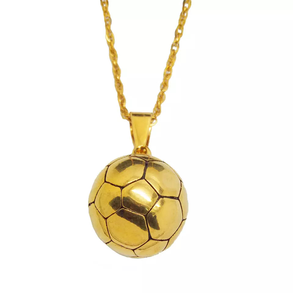 Fotboll Halsband - Guld/Silver - Nordic Smycken