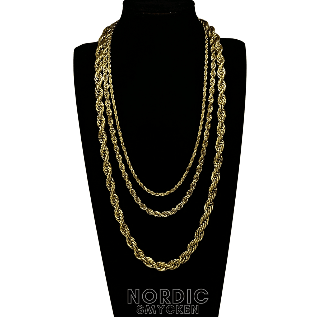 Cordell guldhalsband - 8mm - Nordic Smycken