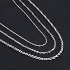 Cordell silverhalsband - (3-5mm) - Nordic Smycken