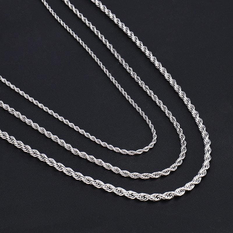 Cordell silverhalsband - (3-5mm) - Nordic Smycken