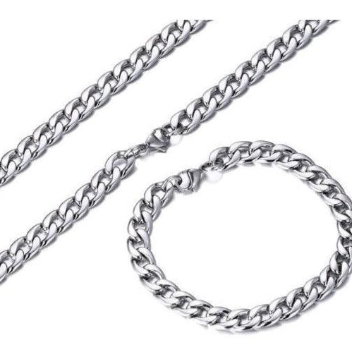 Cuban Halsband - Silver - Nordic Smycken