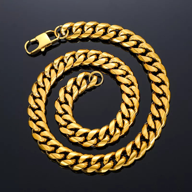 Cuban Halsband - Guld - Nordic Smycken