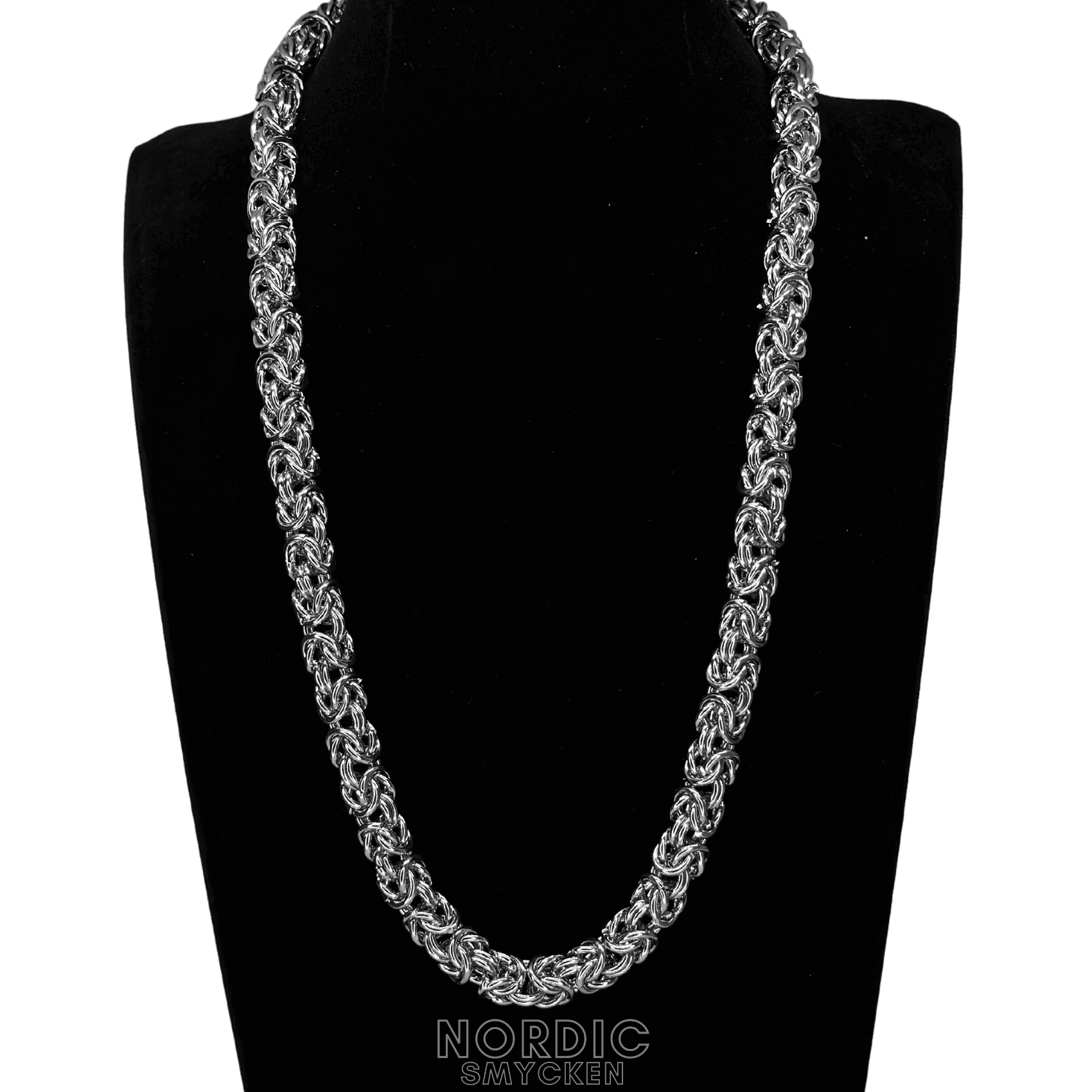 Kejsarlänk silverhalsband - 8mm - Nordic Smycken