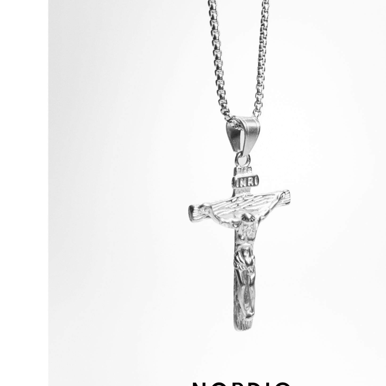 Krucifix (Kors) Halsband - Silver/Guld - Nordic Smycken