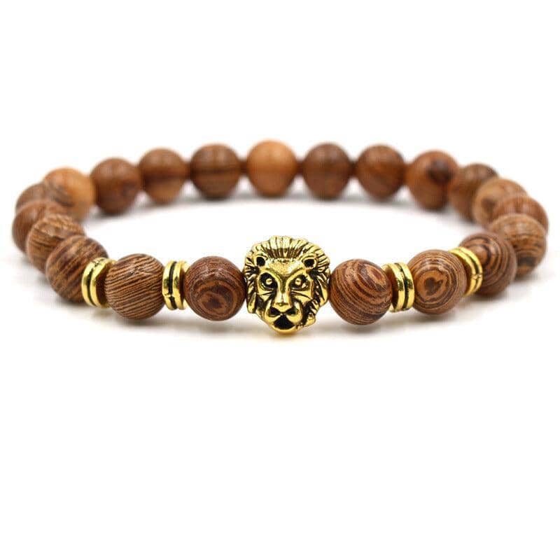 Lejon armband - Brun - Nordic Smycken