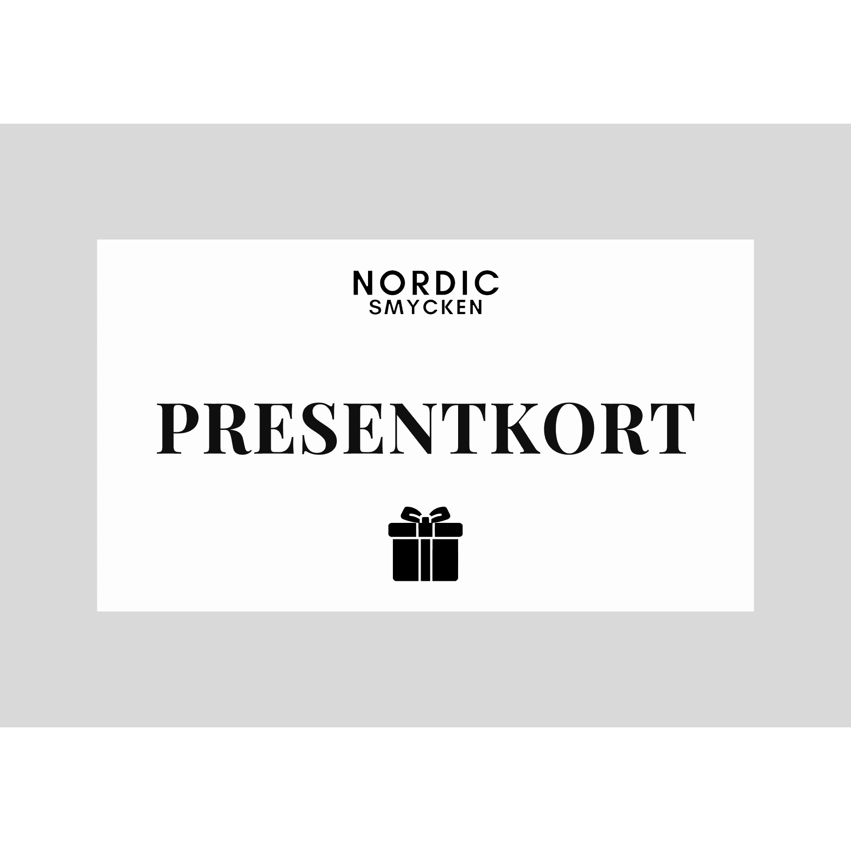 Presentkort - Välj summa - Nordic Smycken