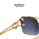 Leopard Glasögon - Mörkblå - Nordic Smycken