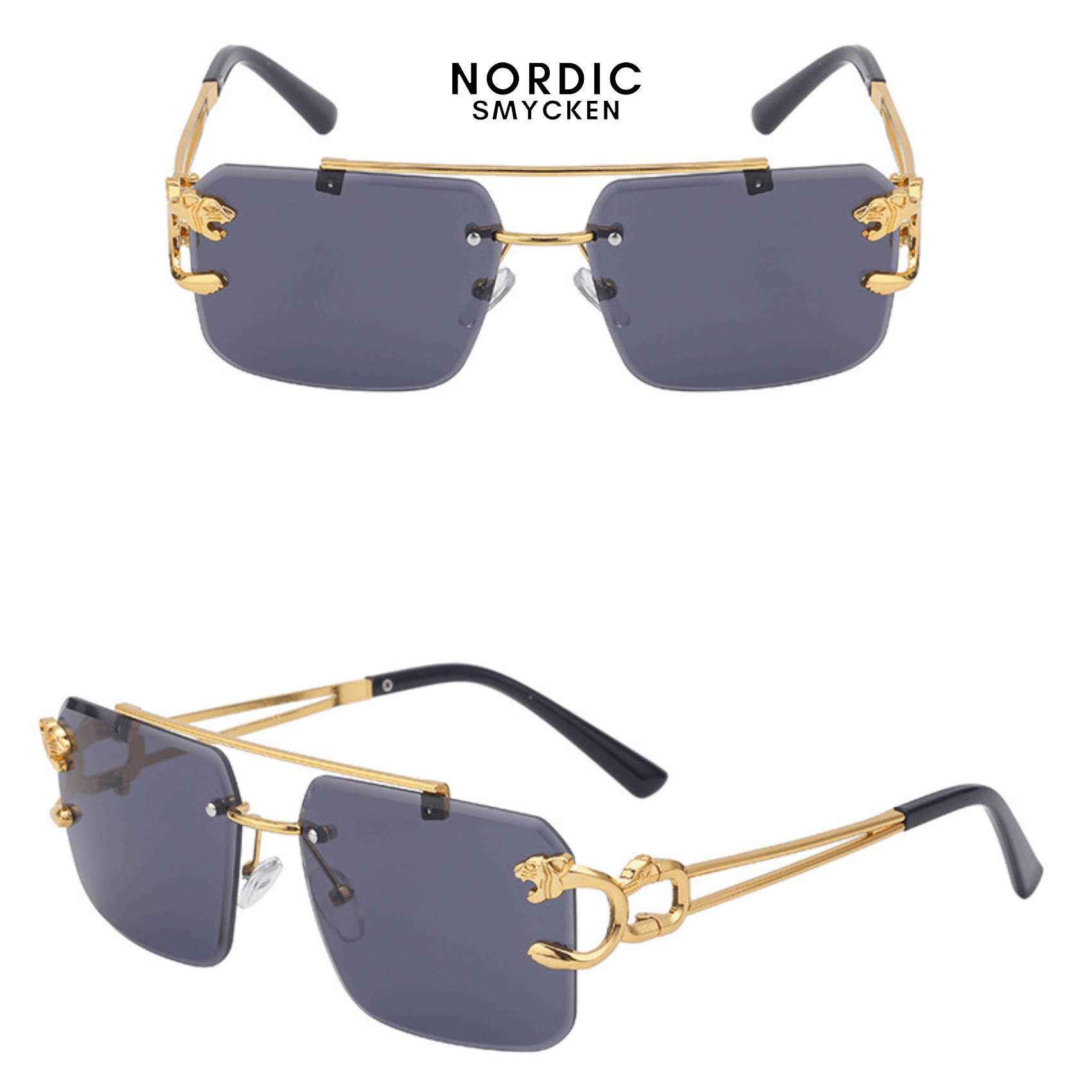 Leopard Glasögon - Svart - Nordic Smycken