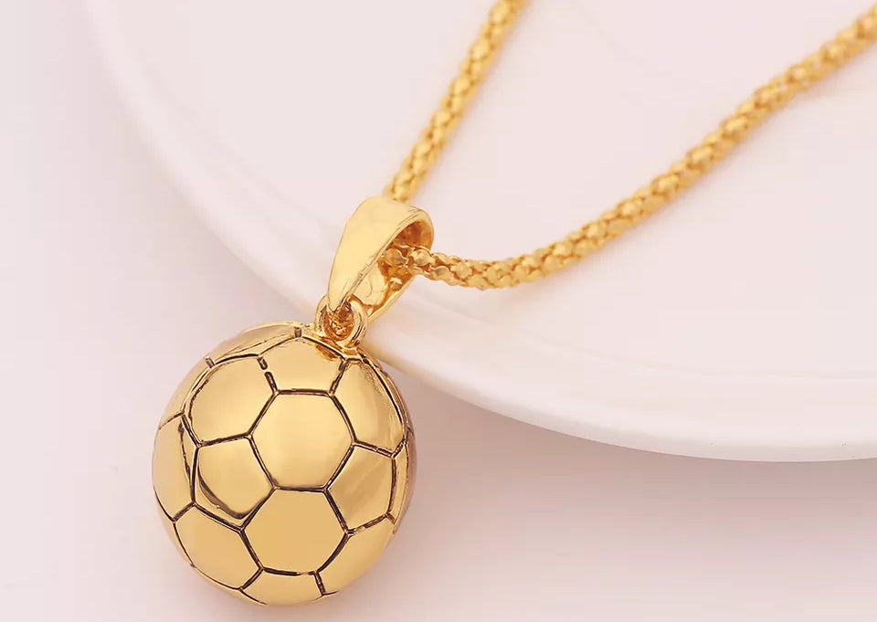 Fotboll Halsband - Guld/Silver - Nordic Smycken