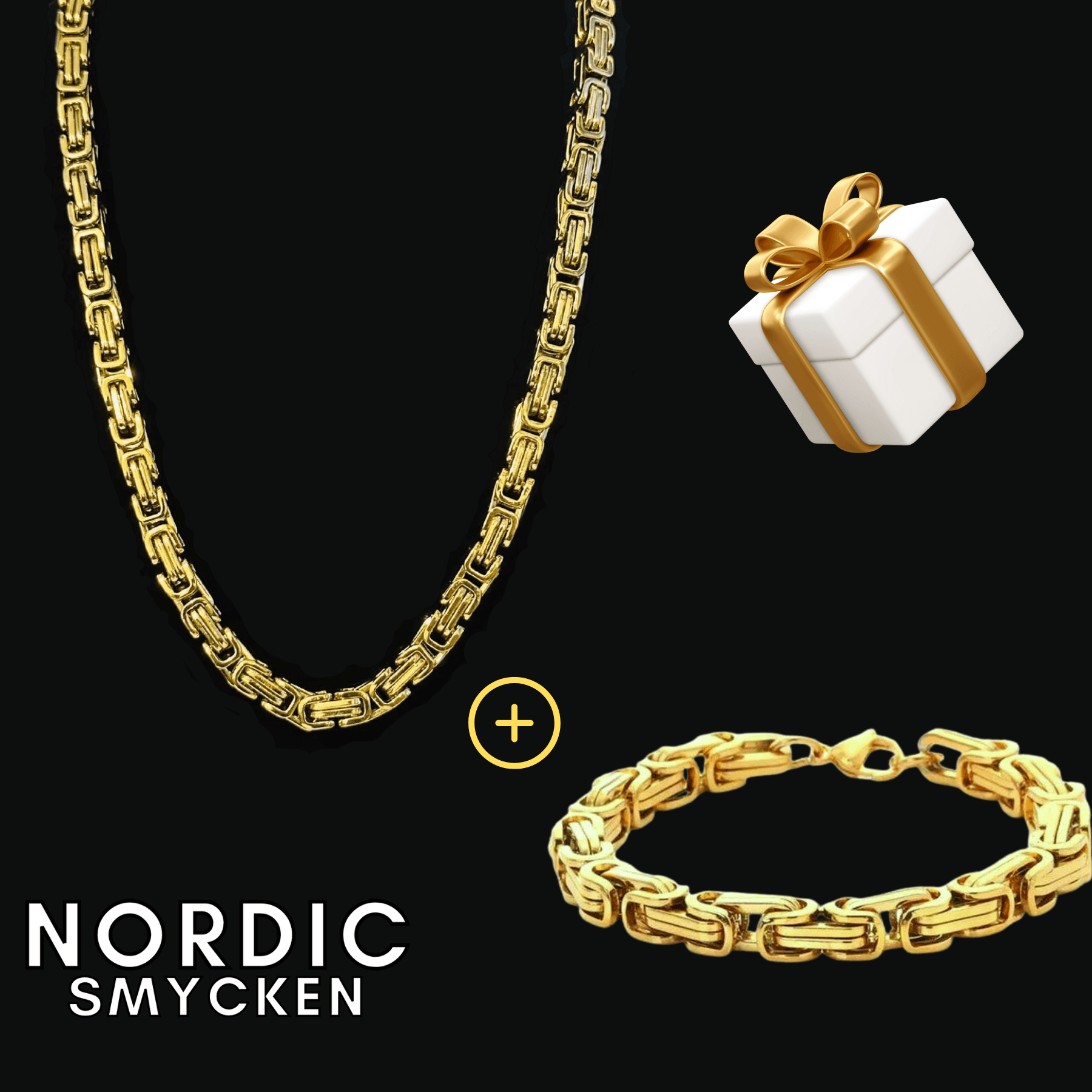 Santin Set - Guld/Silver - Nordic Smycken
