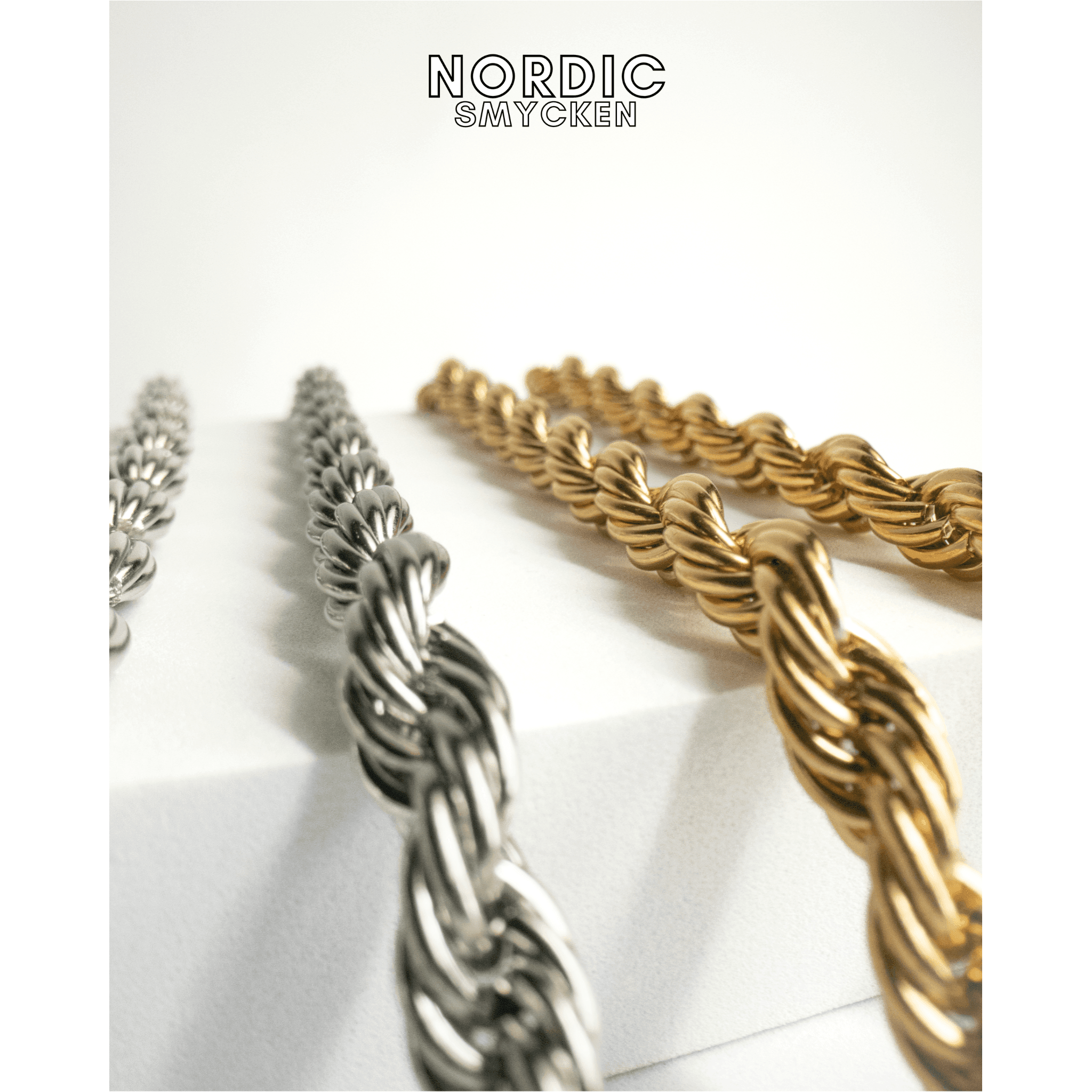 Cordell guldhalsband - 8mm - Nordic Smycken