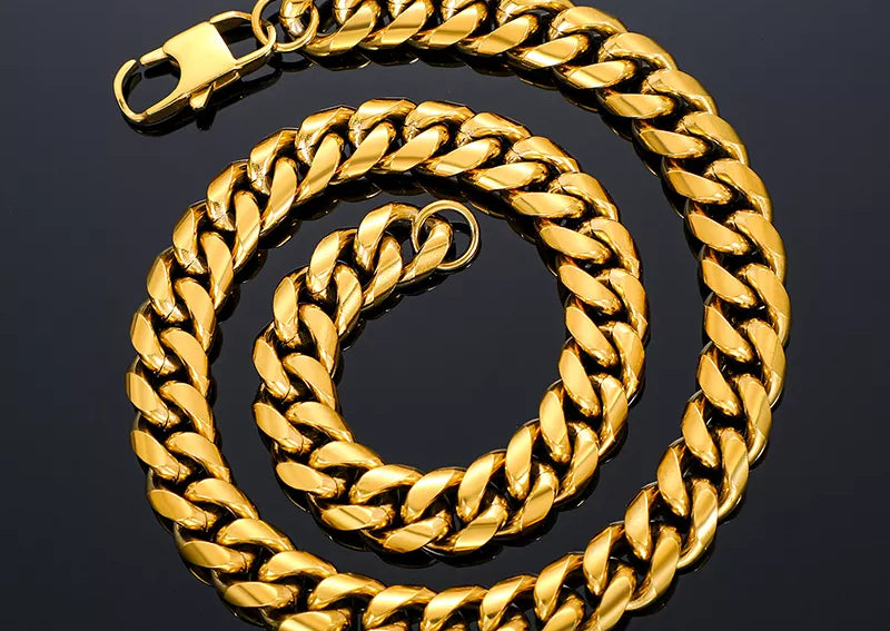 Cuban Halsband - Guld - Nordic Smycken