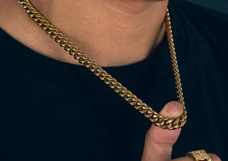 Cuban Halsband - Guld - Nordic Smycken