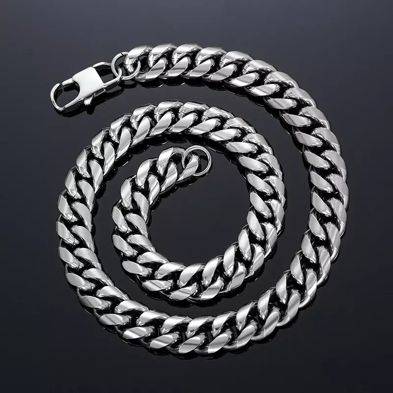 Cuban Halsband - Silver - Nordic Smycken