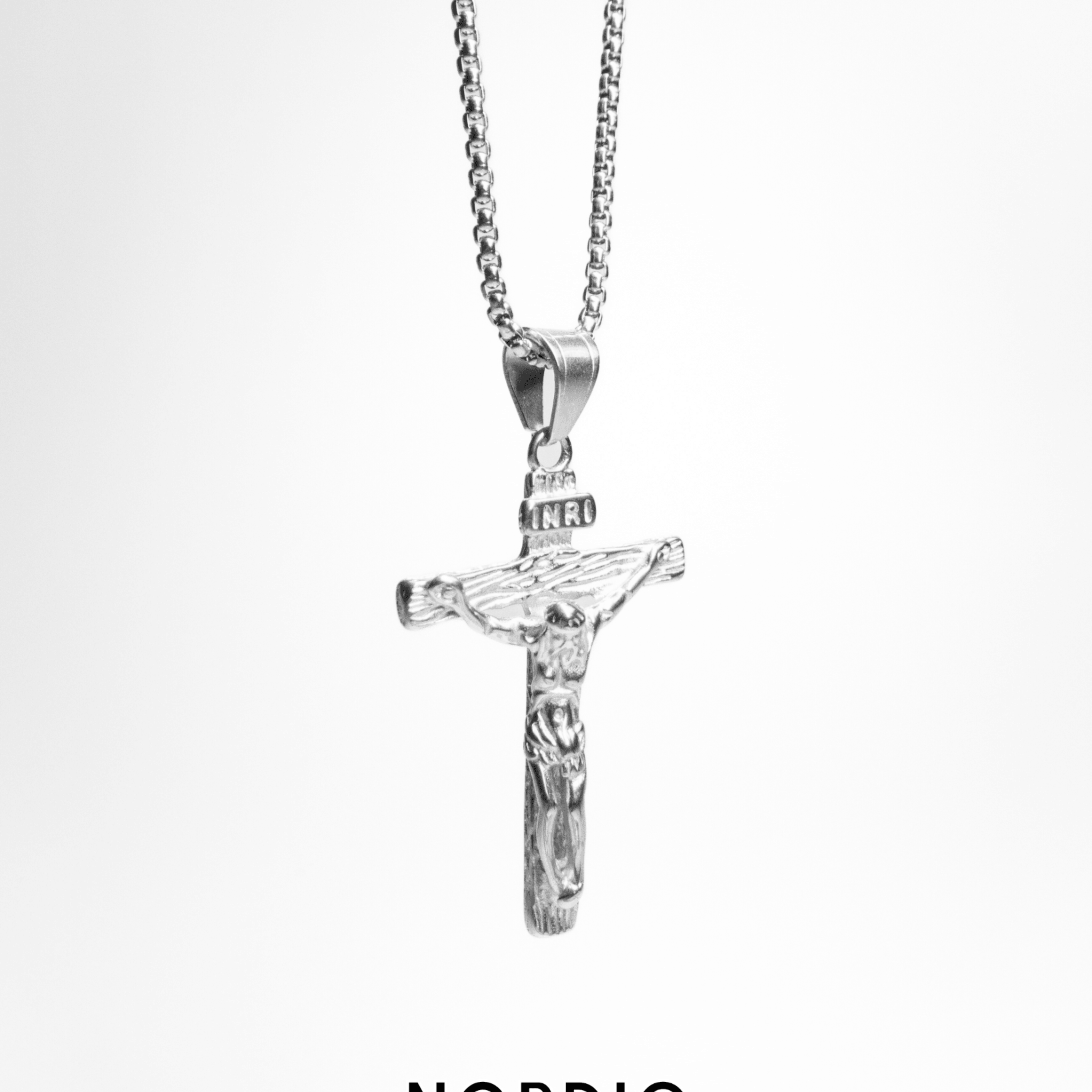 Krucifix (Kors) Halsband - Silver/Guld - Nordic Smycken