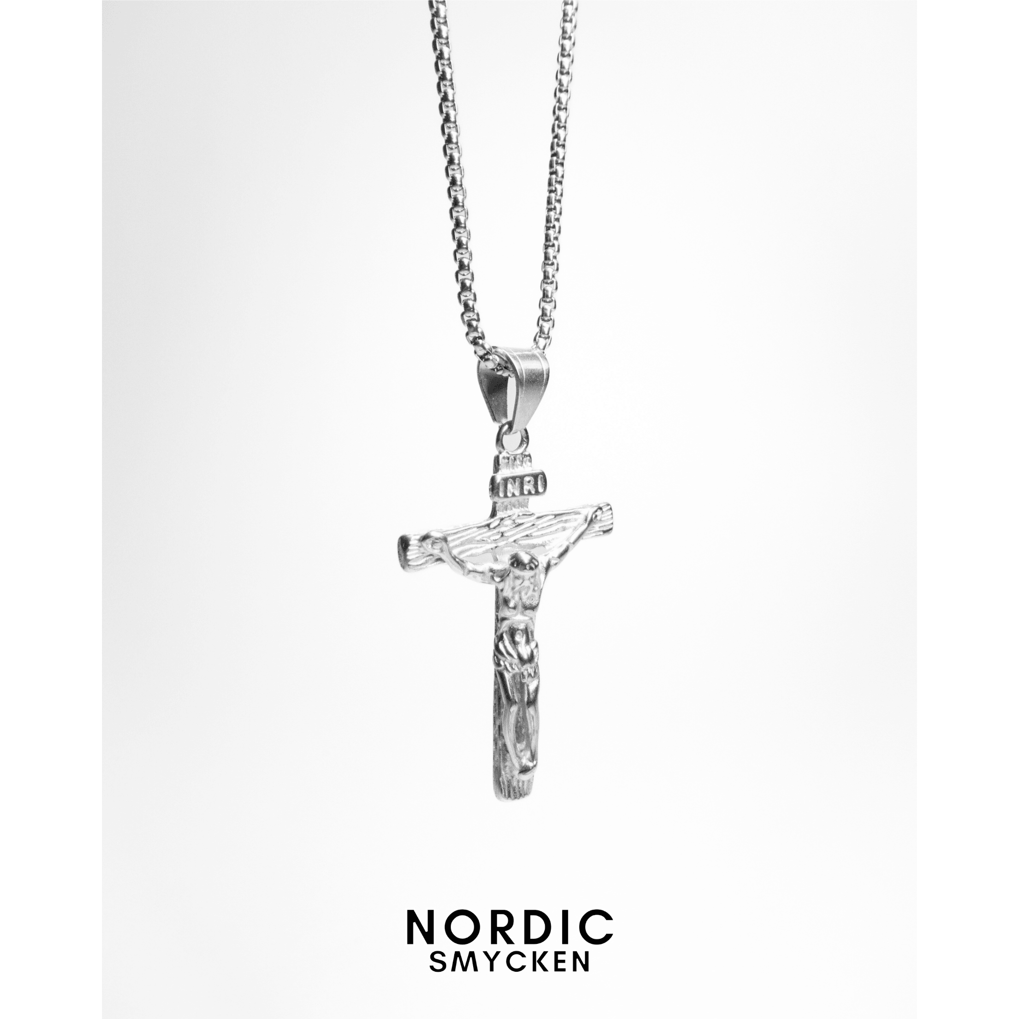 Krucifix (Kors) Halsband - Silver/Guld - Nordic Smycken